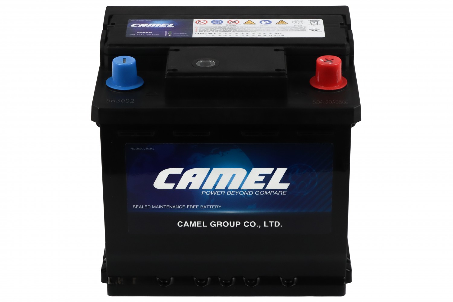 АКУМУЛЯТОРНА БАТАРЕЯ CAMEL НА РІДКОМУ ЕЛЕКТРОЛІТІ ВИКОРИСТОВУЮТЬСЯ ДЛЯ ЗАПУСКУ ПОРШНЕВИХ ДВИГУНІВ 12V 54AH